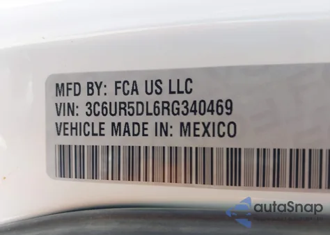 2024 Ram 2500 Big Horn 4X4 6'4 Box из США, поврежденный, VIN 3C6UR5DL6RG340469